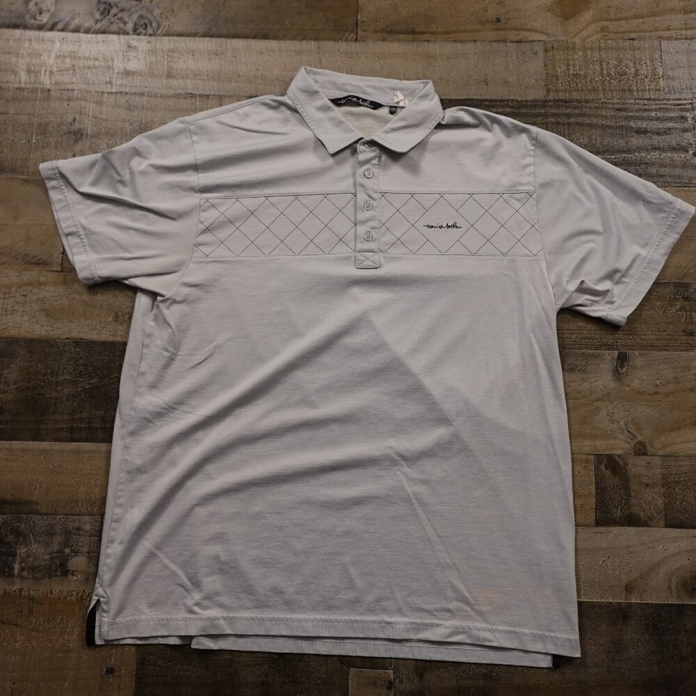 Travis Mathew performance golf polo‎ men's XXL light gray